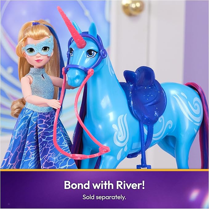 Unicorn Academy, Isabel Masquerade Ball Doll with 11 Accessories, 9.5”, Dolls & Unicorn Toys for Girls