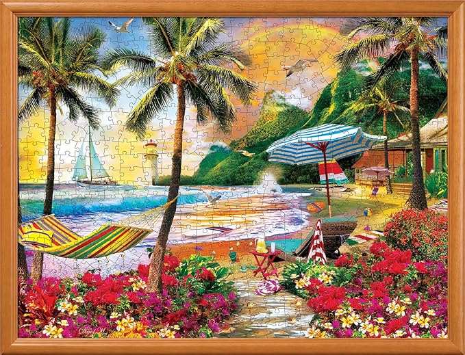 Masterpieces 550 Piece Jigsaw Puzzle For Adults and Family - Hawaiian Life - 18"x24"