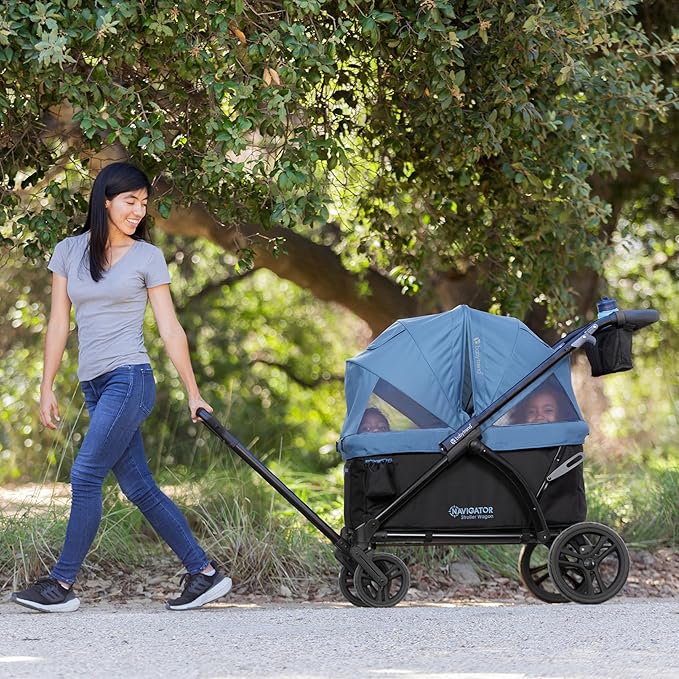 Baby Trend Navigator 2-in-1 Stroller Wagon, Dash Blue
