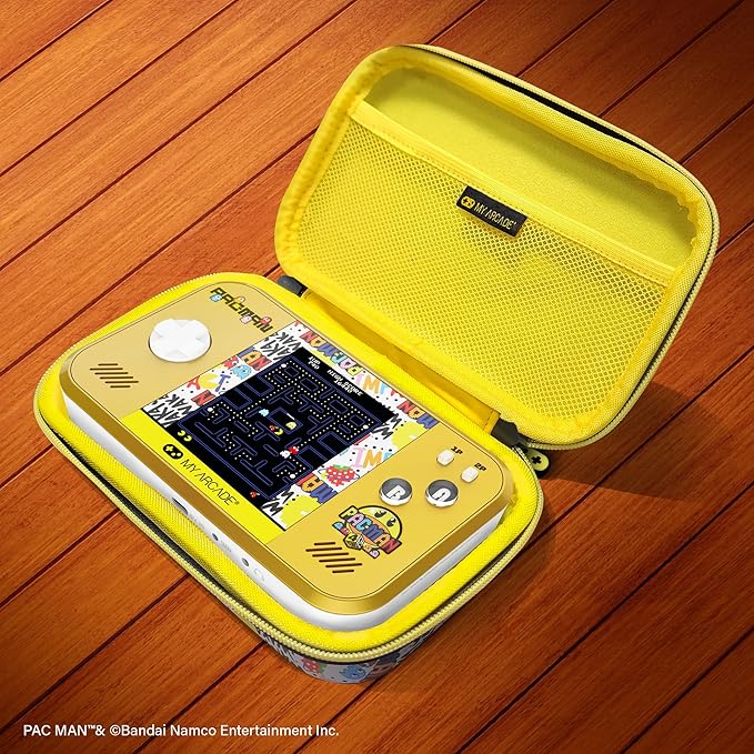 My Arcade Pac-Man Pocket Player Max: Pac-Man 45th Anniversary Retro Game Console, Rechargeable Battery, 4 Classic Games in 1, Arcade Gaming