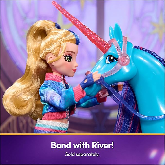 Unicorn Academy, Power of Friendship Isabel Doll, Easter Gifts Idea, Dolls & Unicorn Toys for Girls with Trophy, Medal & 5 Fashion Accessories, 9.5”