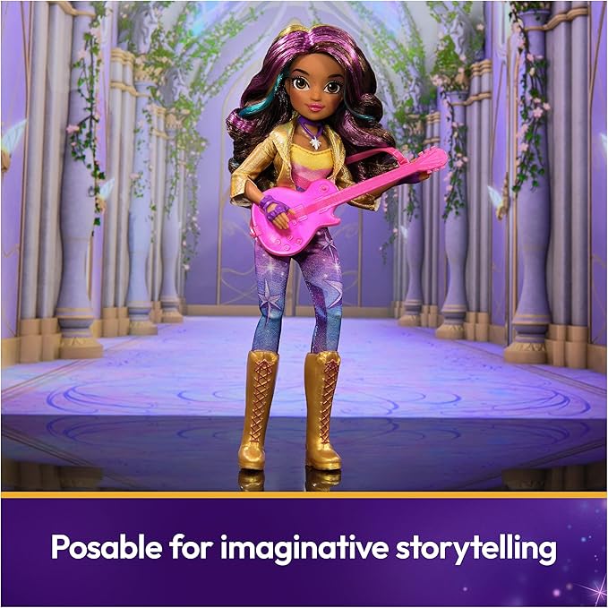 Unicorn Academy, Power of Friendship Sophia Doll, Easter Gifts Idea, Dolls & Unicorn Toys for Girls, Includes Guitar & 6 Fashion Accessories, 9.5”