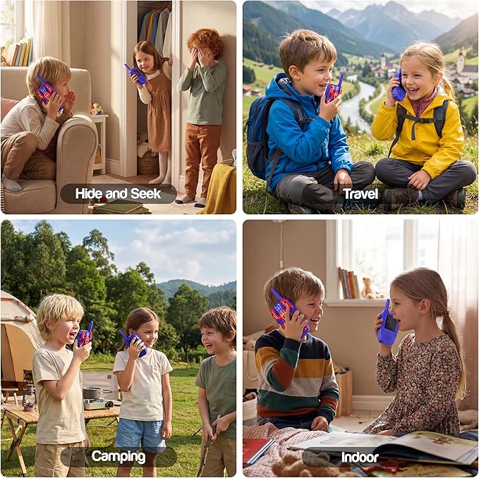 Walkie Talkies for Kids 2 Pack, Video Two Way Radios Toys for Boys