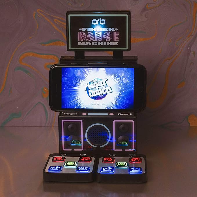 Thumbs Up Retro Games Console Arcade Finger Dance Mat Handheld Console Machine, Compatible with iPhone, Samsung and Other Smartphones