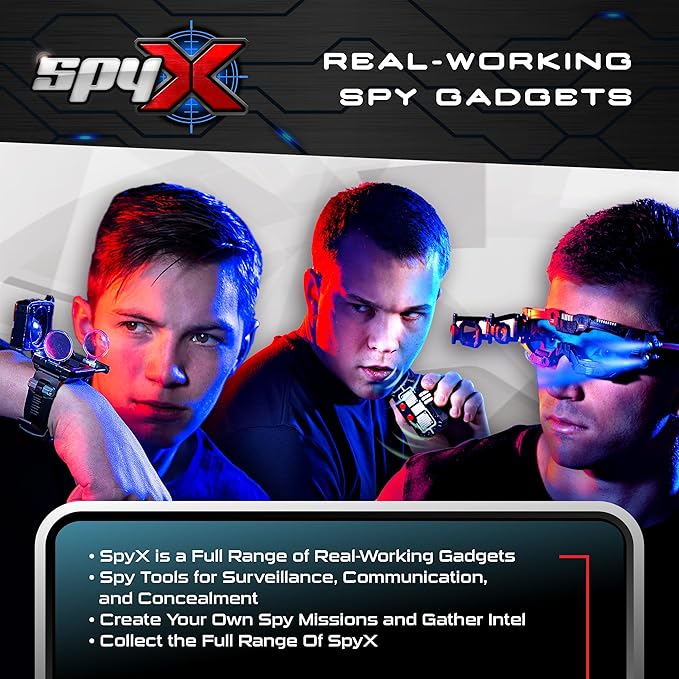MukikiM SpyX / Spy Walkie Talkies - Made for small hands and doubles as a Spy Toy for Buddy Play. Perfect addition for your spy gear collection!