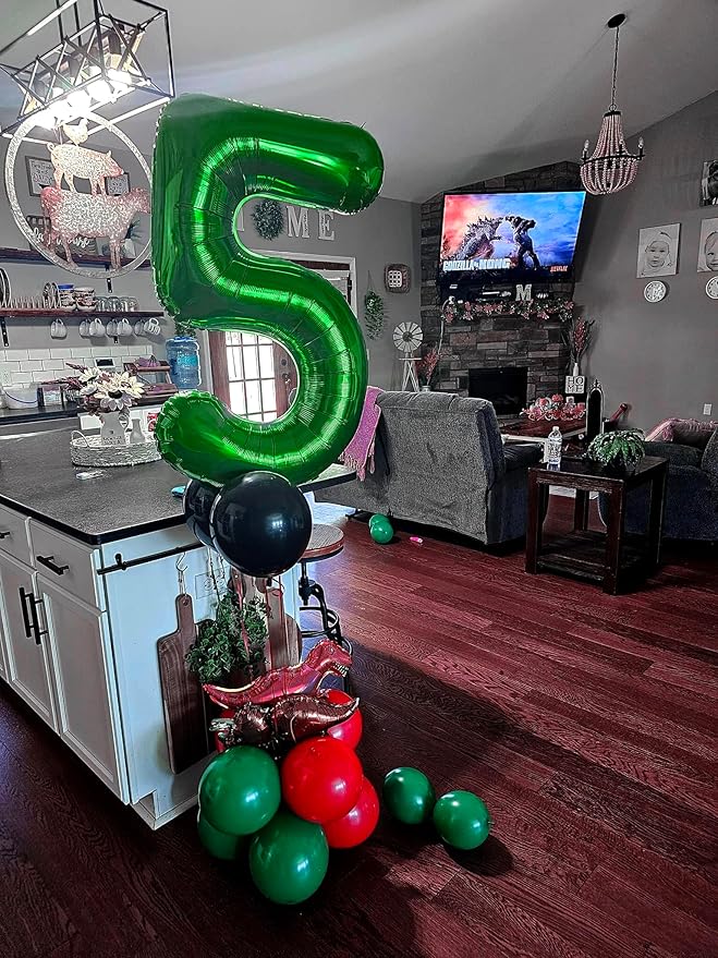 Green Number 18 Balloon 40 inch, 18 Number Balloons, 18th Green Birthday Decorations, 18 Year Old Girls Boys Party Supplies, St. Patrick's Day Games Theme Birthday Decorations