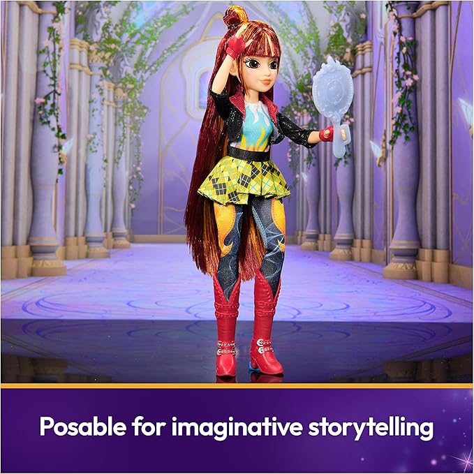 Unicorn Academy, Power of Friendship Valentina Doll, Easter Gifts Idea, Dolls & Unicorn Toys for Girls with Hand Mirror & 5 Fashion Accessories, 9.5”