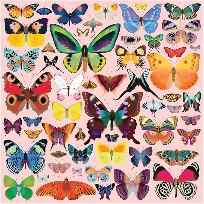 Mudpuppy Brilliant Butterflies – 500 Piece Family Jigsaw Puzzle with Colorful and Fun Illustrations of Beautiful Butterflies for Children Ages 8 and Up