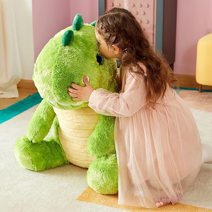 IKASA Large Dinosaur Stuffed Animal Plush Toy,Giant T-Rex Cute 23" Jumbo Soft Toys,Huge Big Size Fluffy Plushy Fat Plushie,Gifts for Kids