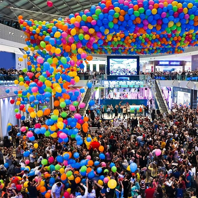 Haull Balloon Drop Net for Ceiling Release Wedding Birthday Balloon Drop Net for New Year's Celebration Baby Shower Graduation Decoration Party Supplies(36 x 6.6 ft)