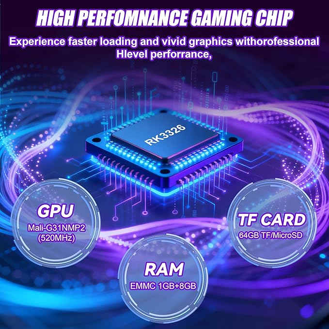 XF40H Handheld Game Console, Retro Gaming Console with 4.0 Inch 4K HD IPS Screen, Support WiFi Online sparing，Preloaded 20,000+ Classic Games- Includes Exclusive Cool Stickers