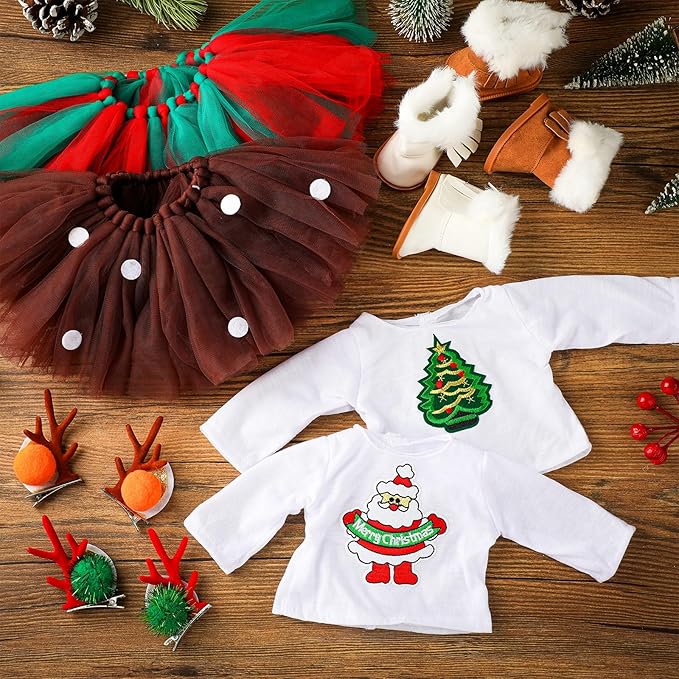 Kajaia 8 Pcs Doll Clothes 18 Inch Doll Clothes and Accessories Dress Flip Flops Hat Outfit Swimsuit Accessories for 18 Inch(Stylish)