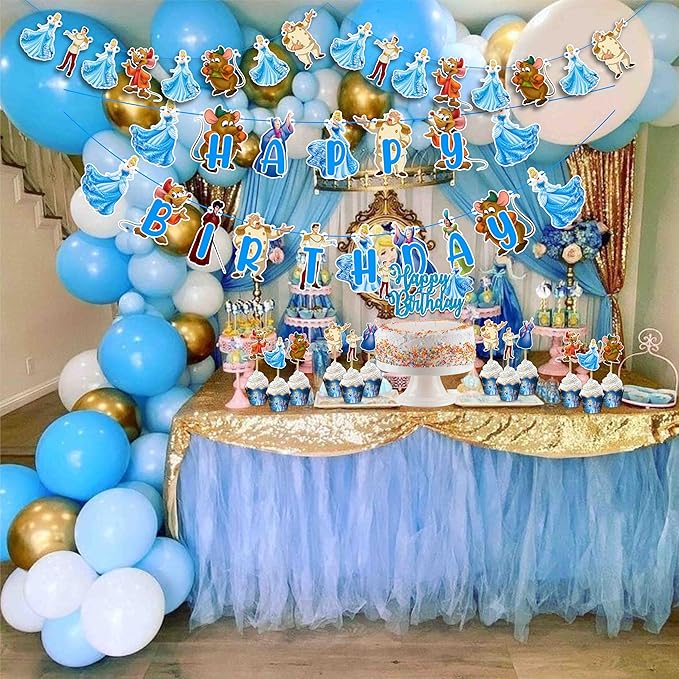 Seyal® Cnderela Theme Birthday Party Supplies