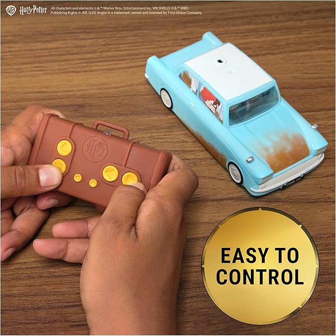 Wizarding World Harry Potter, Weasley’s Flying Remote Control Car with Zero Gravity Technology, Drives Indoors on Walls & Floors, Kids Toys for Ages 6 and up
