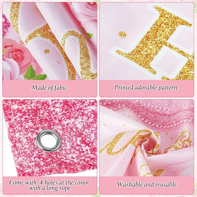 Ballerina Birthday Party Decorations 5 x 3 ft Cute Ballet Photography Backdrops for Girls Birthday Baby Shower Dance Ballerina Party Supplies Decorations