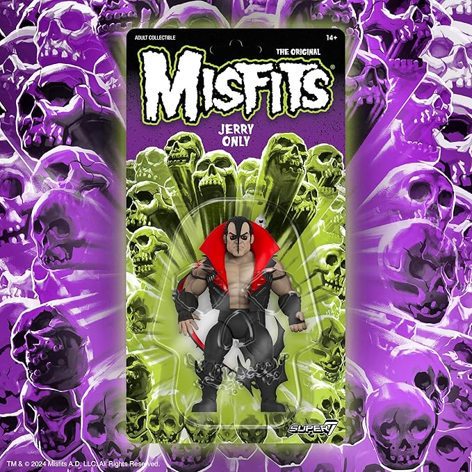 Super7 Vintage Misfits Jerry Only - 5.5" Misfits Action Figure with Accessory Classic Music Collectibles and Retro Toys