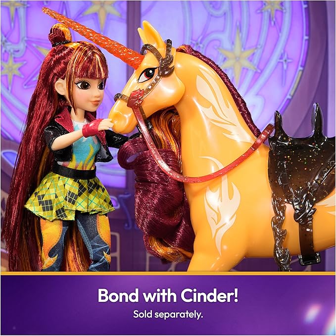 Unicorn Academy, Power of Friendship Valentina Doll, Easter Gifts Idea, Dolls & Unicorn Toys for Girls with Hand Mirror & 5 Fashion Accessories, 9.5”
