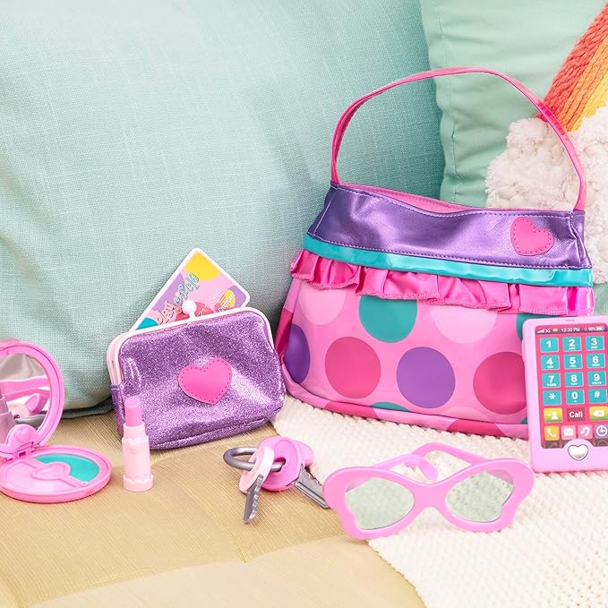 Battat – Play Circle – Makeup & Beauty Set – Dress Up Fashion Accessories – Pretend Play – Princess Purse Set – 3+ Years