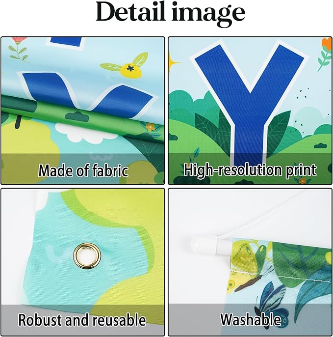 Happy Earth Day Banner Decorations - Blue Every Day is Earth Day Porch Sign Hanging Decor, April 22 Environmental Protection Party Supplies 11.8 x 70.8 Inch