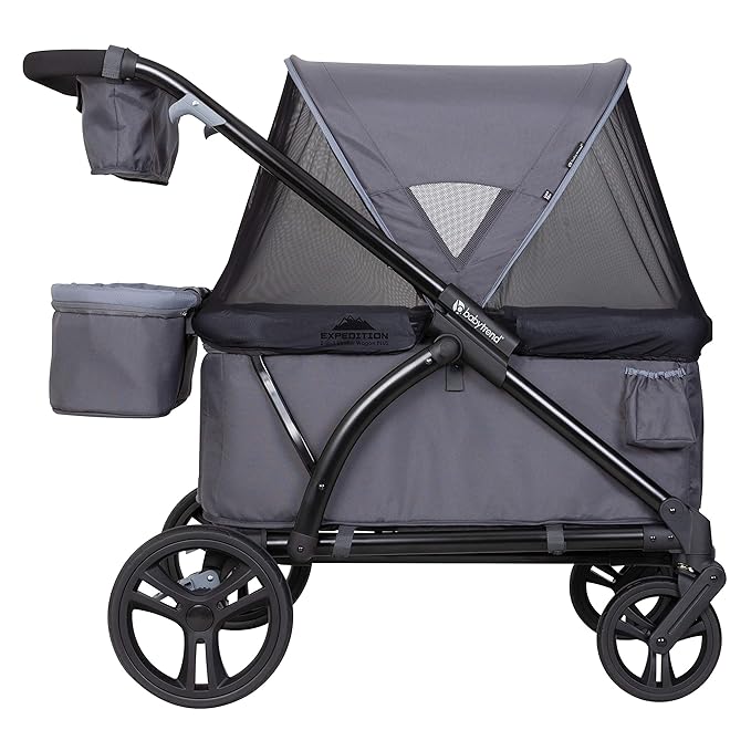 Baby Trend Expedition 2-in-1 Stroller Wagon Plus, Ultra Grey