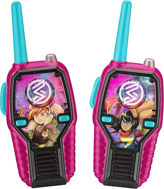 Marvel Rising FRS Walkie Talkies with Lights and Sounds Kid Friendly Easy to Use