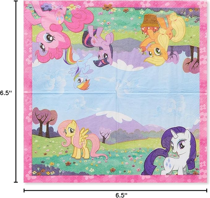 American Greetings My Little Pony Party Supplies, Paper Lunch Napkins (48-Count)