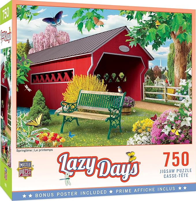 Masterpieces 750 Piece Jigsaw Puzzle for Adults and Family - Springtime - 18"x24"