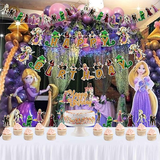 Seyal® Rapunzl Theme Birthday Party Supplies