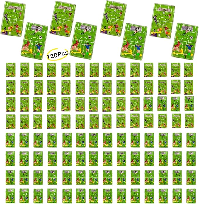 24Pcs Soccer Pinball Game and Maze Puzzles 2 In1- Football Party Favors for Kids-Goodie Bag Stuffers-Kids Return Present for Birthday Party-Back to School Toy-2.95"