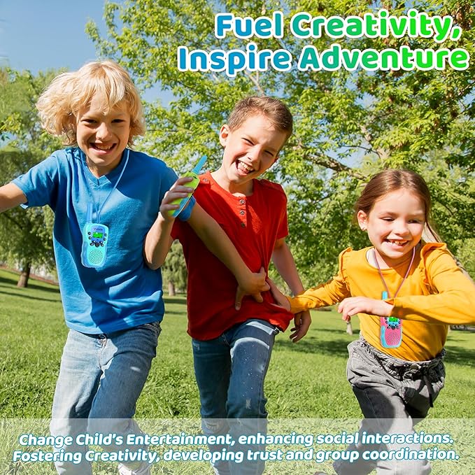 Vvinca Walkie Talkies for Kids Rechargeable Toys for Ages 5-7