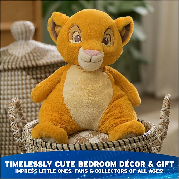 GUND Disney Official Simba Oh So Snuggly Plush, The Lion King, Lion Stuffed Animal for Babies and Infants, Yellow, 12.5”