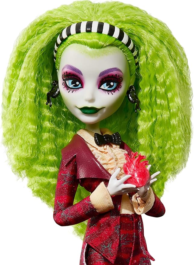 Monster High Skullector Beetlejuice Beetlejuice Doll 2-Pack, Collectible Betelgeuse and Lydia Deetz Set with Accessories and Displayable Packaging