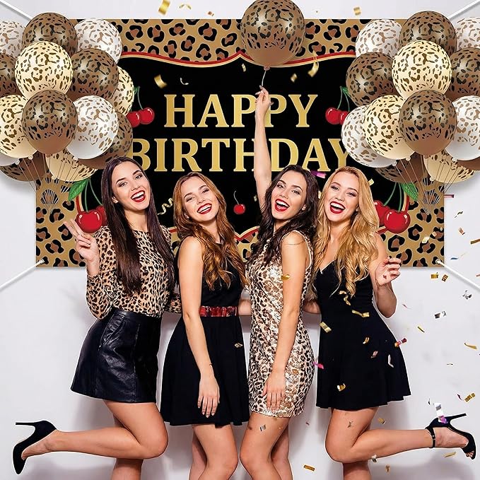 Gejoy 36 Pcs Cheetah Balloons Leopard Print Balloons 12 Inch Spots Latex Leopard Jungle Animal Decorations for Cheetah Zoo Theme Birthday Party Supplies (Brown)