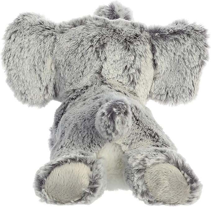 Aurora® Adorable Mini Flopsie™ Leroy Elephant™ Stuffed Animal - Mini Companions Ready for Playful Adventures - for Kids All Ages, Toddlers, Adults, and Families - Gray 8 Inches