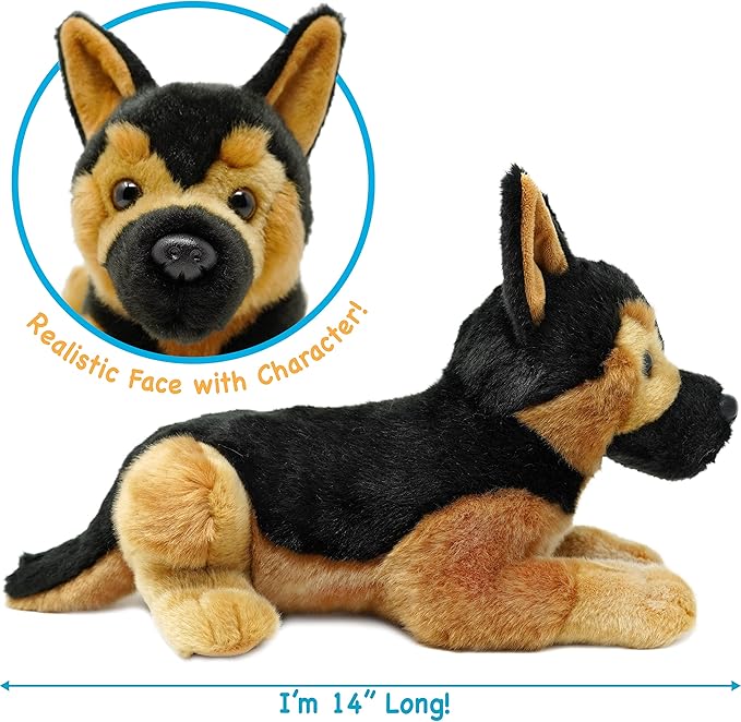 Gretchen The German Shepherd - 15 Inch Stuffed Animal Plush
