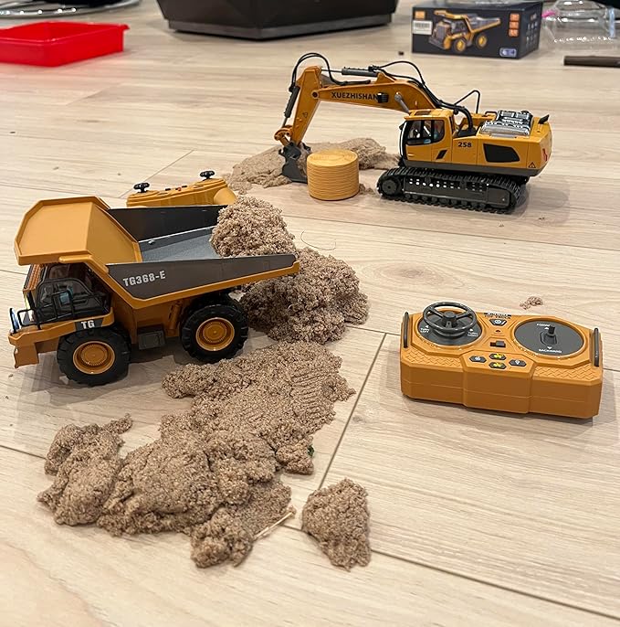 Metal RC Bulldozer Toy for Kids | 9-Channel Remote Control Track-Type Tractor with Lights & Sounds, Realistic Construction Vehicle Toy for Boys Ages 3-12, Rechargeable Gift for Birthday 2026