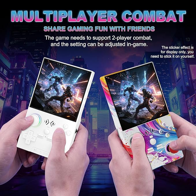 XF40V Retro Gaming Console and Handheld Game Console Pack, 4.0'' IPS Linux System, 64G TF Card & 20000+ Preloaded Classic Games, Portable Retro Game Device