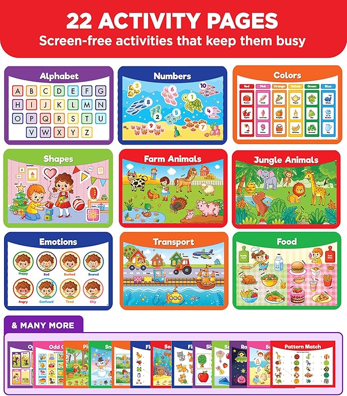 Doctor Jupiter Montessori Preschool Busy Book for Toddlers 3+ Year Olds | Preschool Learning Activities - Educational Travel Toys | Birthday Gift Ideas for Boys & Girls