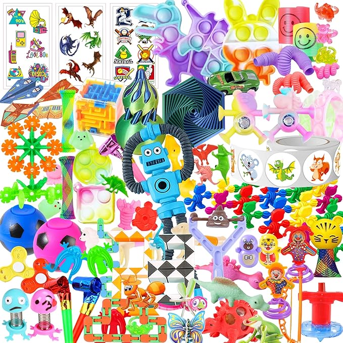 Deluxe Assorted Party Favor Variety Pack, Extra-Large Novelty Item Set for Events, Prize Drawings, Carnival Giveaways, Goodie Bag Fillers, Celebration Supplies, Bulk Party Assortment