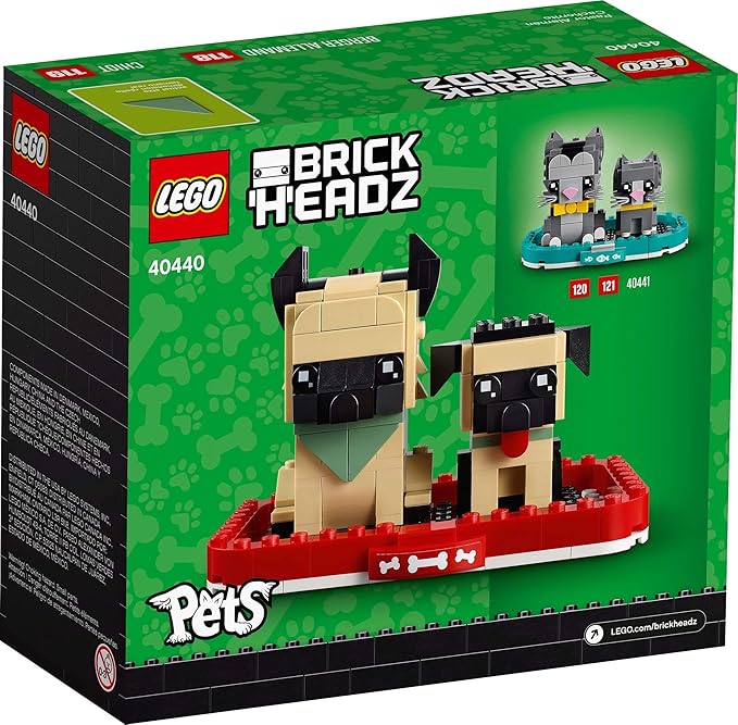 Lego BrickHeadz Pets Dogs, Cats, Fish, Birds or Hamsters (Choose Pet) (German Shepherd 40440)