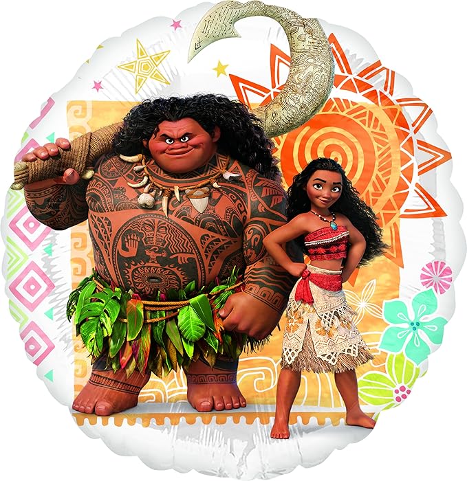 Moana 5th Birthday Party Supplies 7pc Balloon Bouquet Decorations