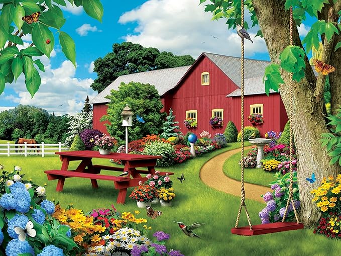 Masterpieces 750 Piece Jigsaw Puzzle For Adults and Family - Picnic Paradise - 18"x24"