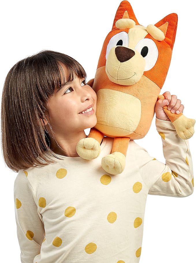 Bluey S2 Jumbo Plush - Bingo, Multicolor, 16 inches (13038)