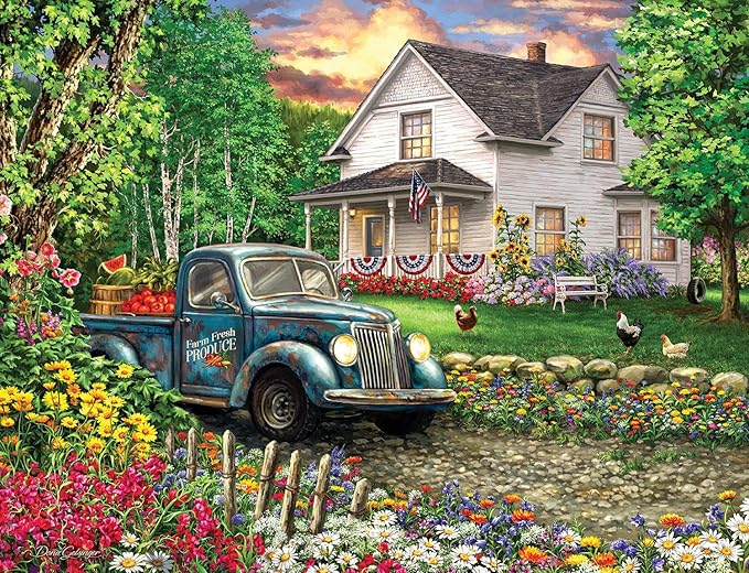 Springbok 500 Piece Jigsaw Puzzle Simpler Times - Made in USA