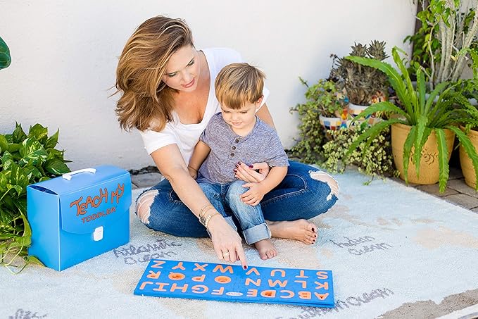Learning Kit: Alphabet, Numbers, Shapes & Colors Educational Set with Flashcards, Puzzles & Books - 68 Pieces for Toddlers Ages 18 Months+