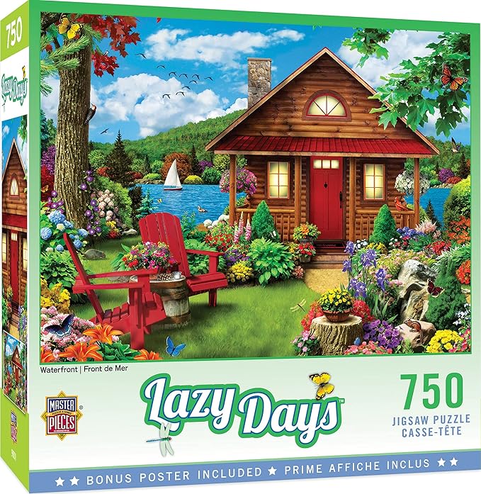 MasterPieces 750 Piece Jigsaw Puzzle for Adults, Family, Or Youth - Waterfront - 18"x24"