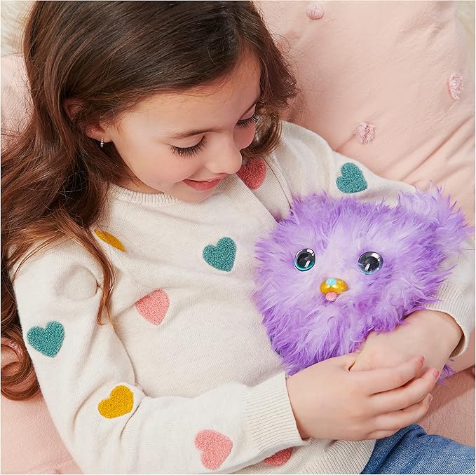 What the Fluff, Pupper-Fluff, Surprise Reveal Interactive Toy Pet With Over 100 Sounds And Reactions, Kids Toys For Girls Ages 5 And up