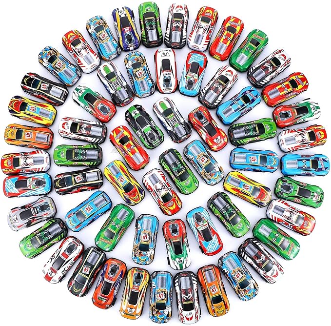 DERTE 280 Pcs Pull Back Cars for Kids Mini Car Toys Bulk Metal Race Vehicles Party Favors Goodie Bag Stuffers Classroom Prizes for Boys Girls Toddlers