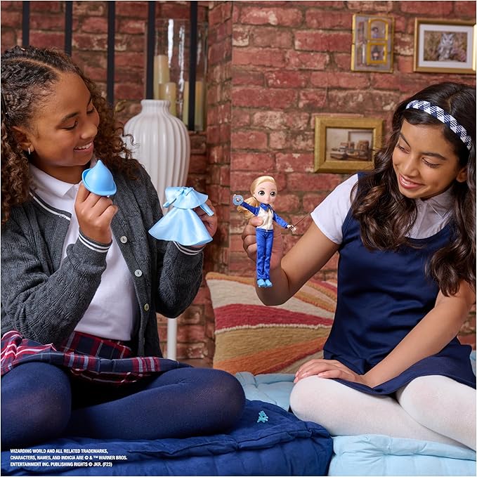 Wizarding World Harry Potter, 8-inch Fleur Delacour 10-piece Doll Gift Set with 2 Outfits and 8 Doll Accessories, Kids Toys for Ages 6 and up