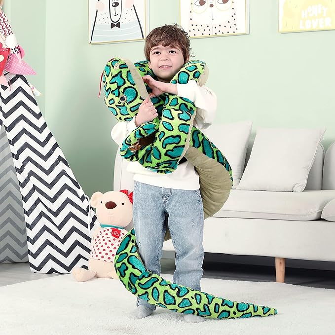 IKASA Giant Snake Stuffed Animal Plush Toy,106" Large Cobra Cute Jumbo Soft Toys,Huge Big Size Fluffy Plushy Fat Oversized Plushie,Gifts for Kids